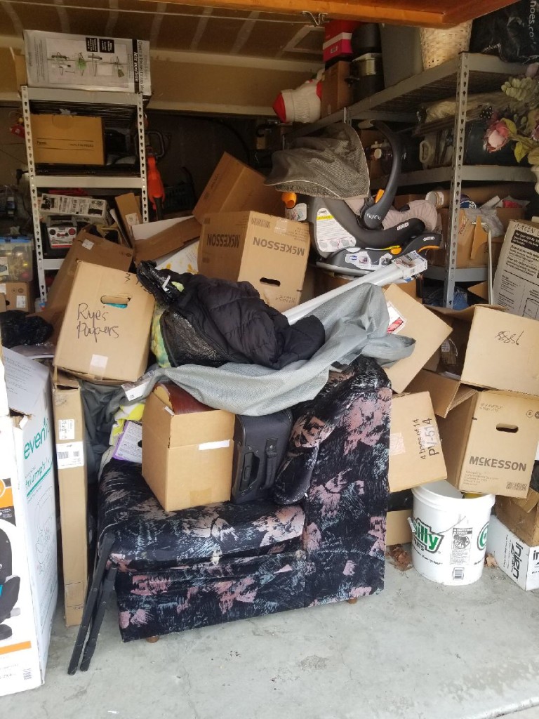 Garage cleanout job by JC Junk Hauling