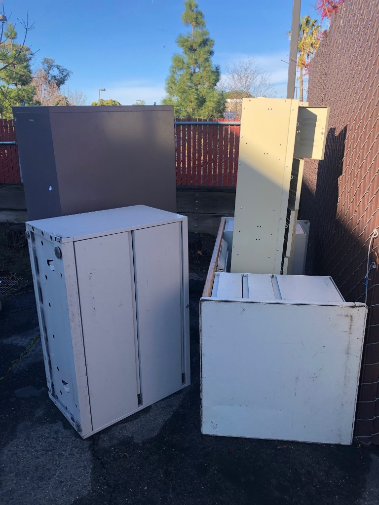 Packed storage unit cleanout